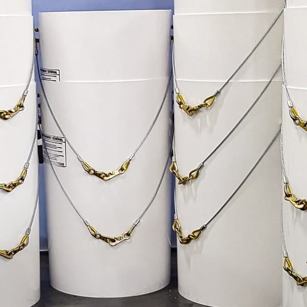 White Superchute sections. White Superchute sections.